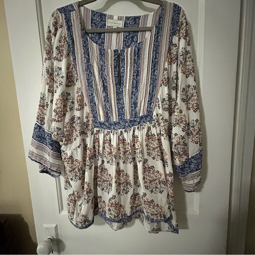 Lucky Brand Blouse 1x cinch back